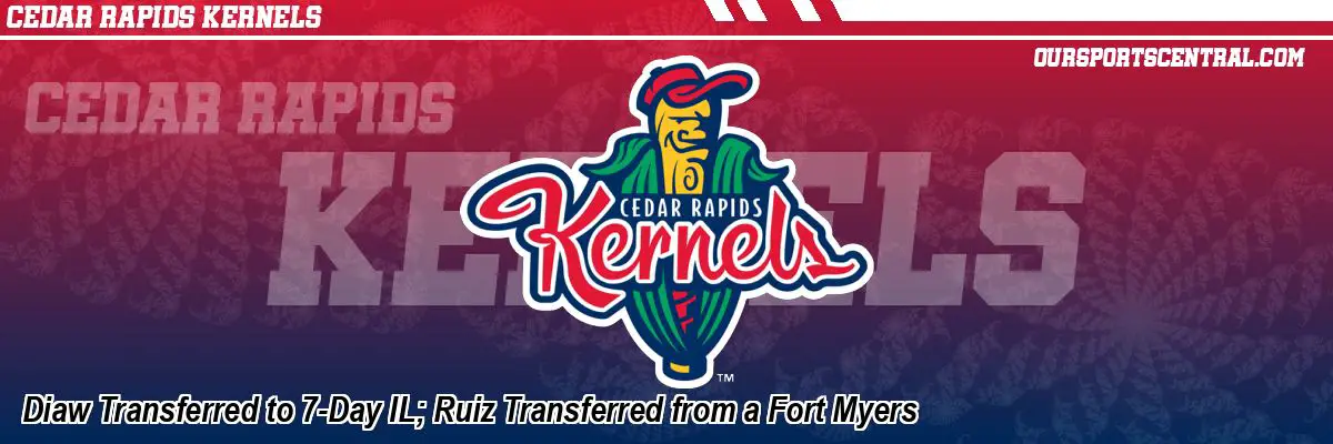 Diaw Transferred to 7-Day IL; Ruiz Transferred from a Fort Myers