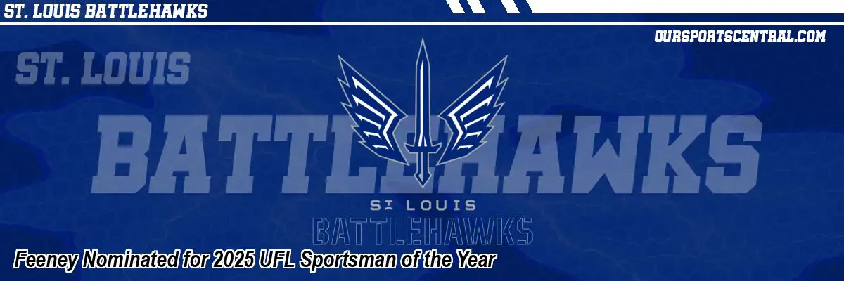 Feeney Nominated for 2025 UFL Sportsman of the Year