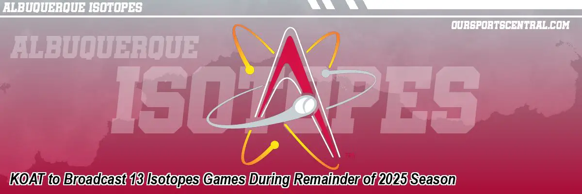 KOAT to Broadcast 13 Isotopes Games During Remainder of 2025 Season