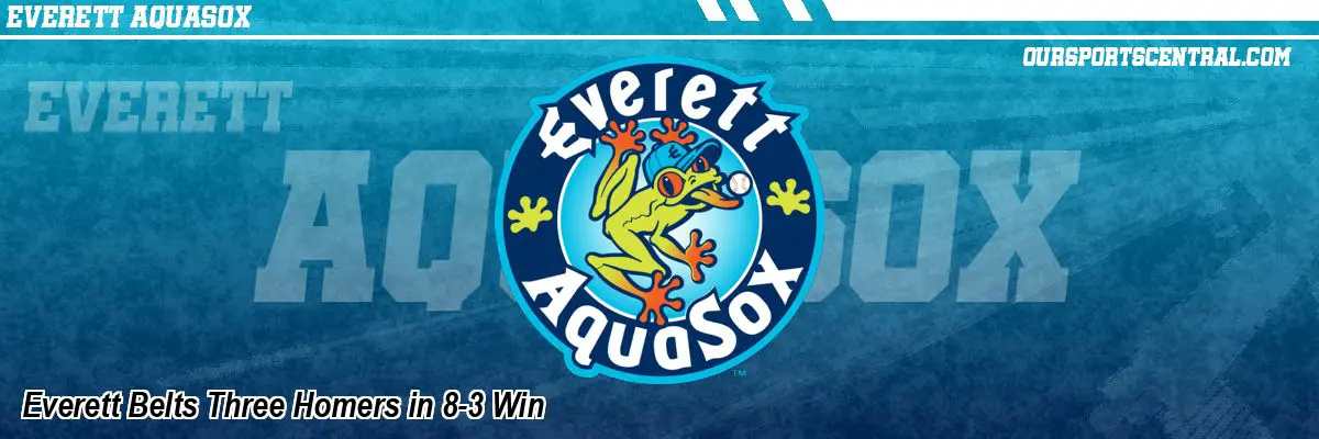 Everett Belts Three Homers in 8-3 Win