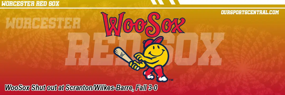 WooSox Shut out at Scranton/Wilkes-Barre, Fall 3-0
