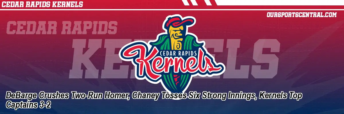 DeBarge Crushes Two-Run Homer, Chaney Tosses Six Strong Innings, Kernels Top Captains 3-2
