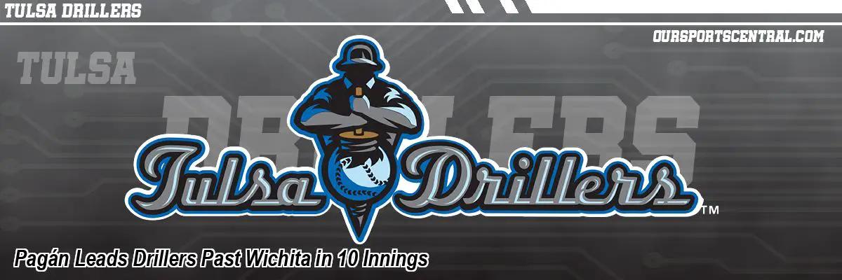 Pagán Leads Drillers Past Wichita in 10 Innings