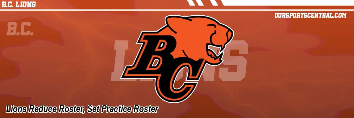 Lions Reduce Roster, Set Practice Roster