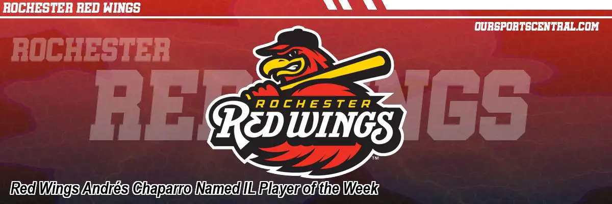 Red Wings Andrés Chaparro Named IL Player of the Week