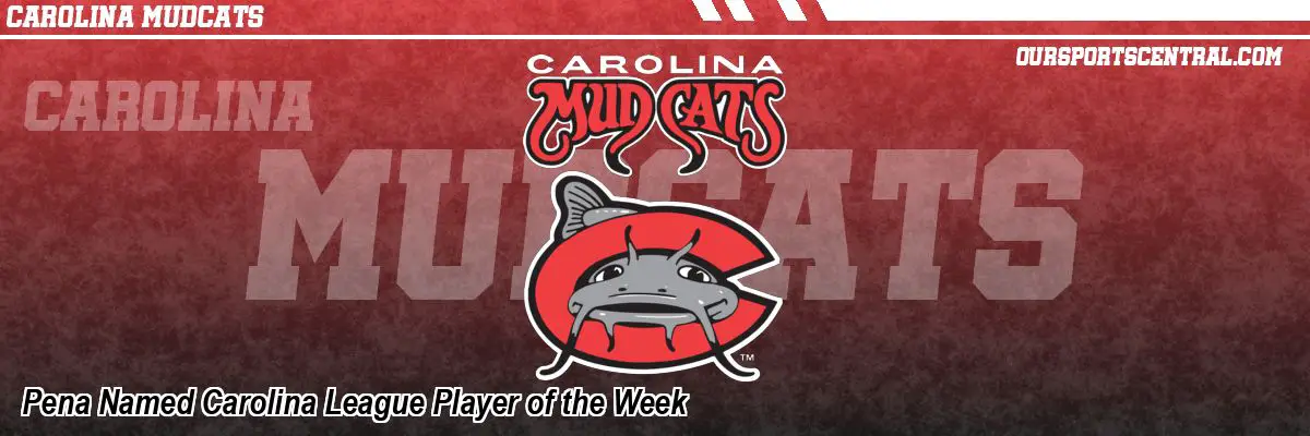 Pena Named Carolina League Player of the Week