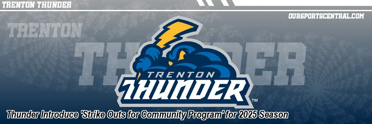 Thunder Introduce 'Strike Outs for Community Program' for 2025 Season