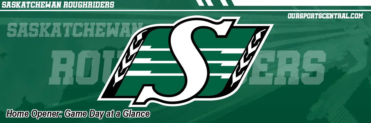 Home Opener: Game Day at a Glance