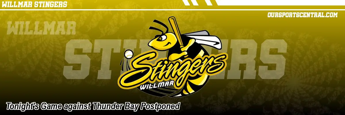 Tonight's Game against Thunder Bay Postponed
