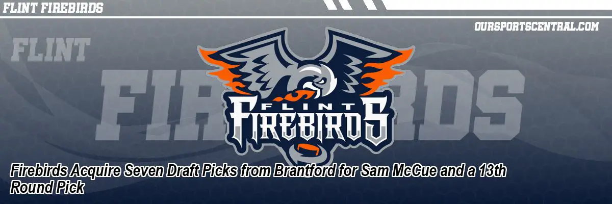 Firebirds Acquire Seven Draft Picks from Brantford for Sam McCue and a 13th Round Pick