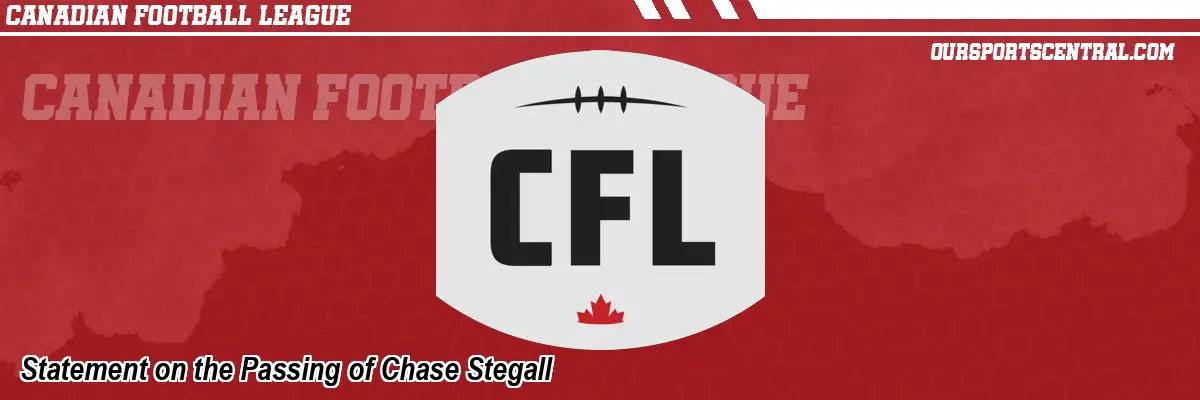 Statement on the Passing of Chase Stegall