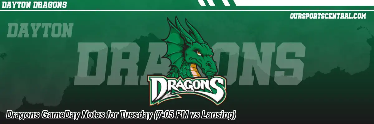 Dragons GameDay Notes for Tuesday (7:05 PM vs Lansing)