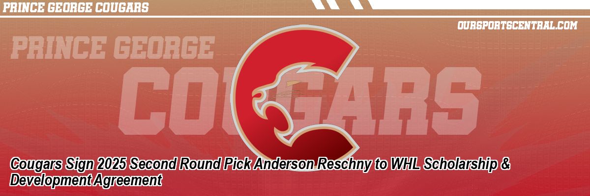 Cougars Sign 2025 Second Round Pick Anderson Reschny to WHL Scholarship & Development Agreement