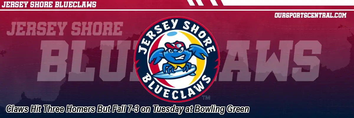 Claws Hit Three Homers But Fall 7-3 on Tuesday at Bowling Green