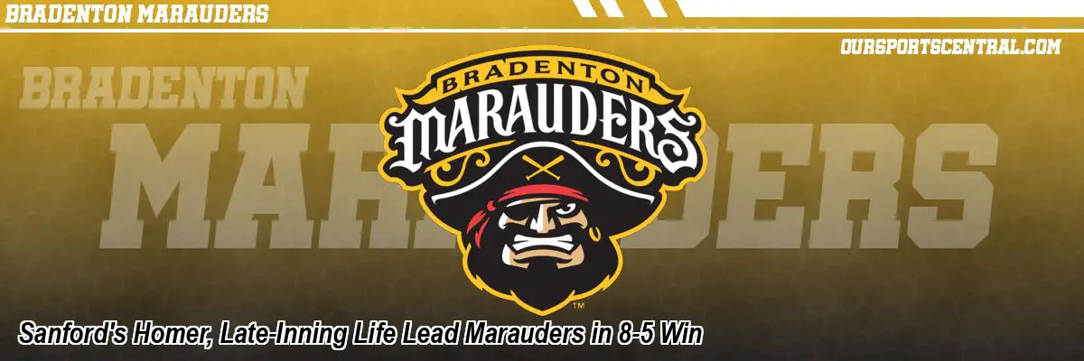 Sanford's Homer, Late-Inning Life Lead Marauders in 8-5 Win