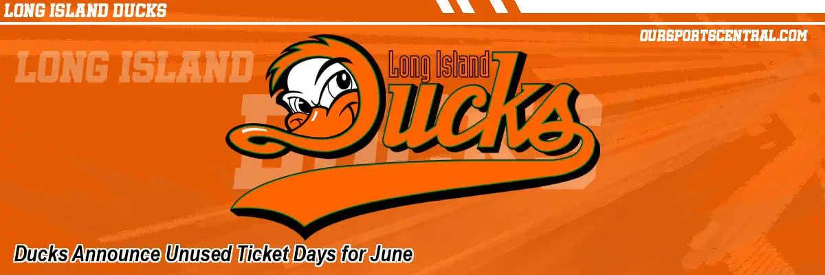 Ducks Announce Unused Ticket Days for June
