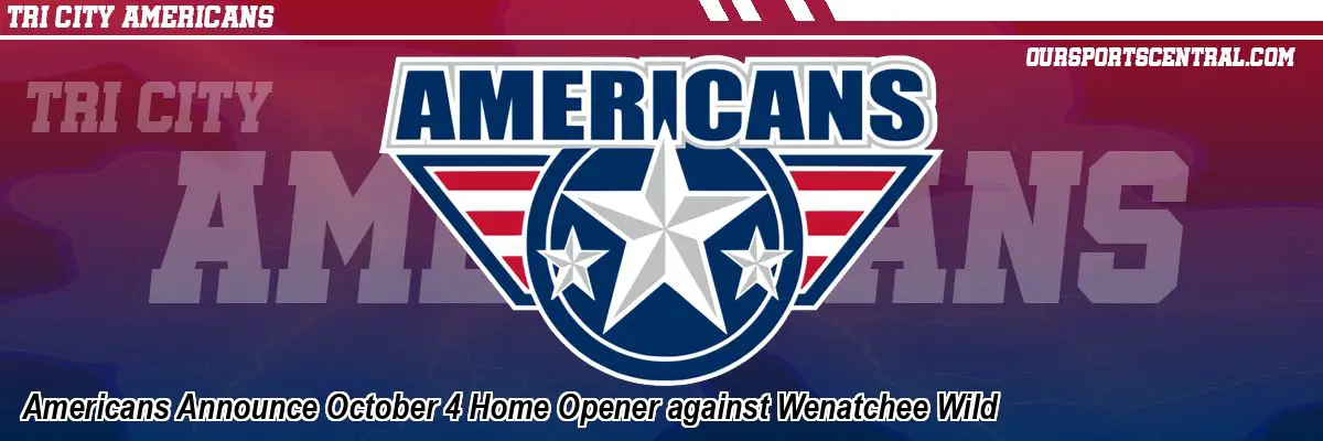 Americans Announce October 4 Home Opener against Wenatchee Wild