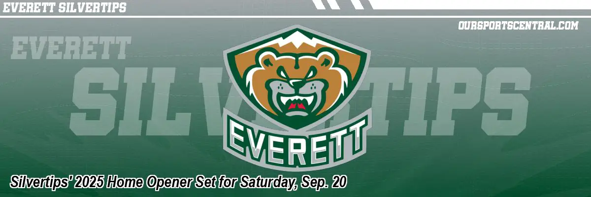 Silvertips' 2025 Home Opener Set for Saturday, Sep. 20