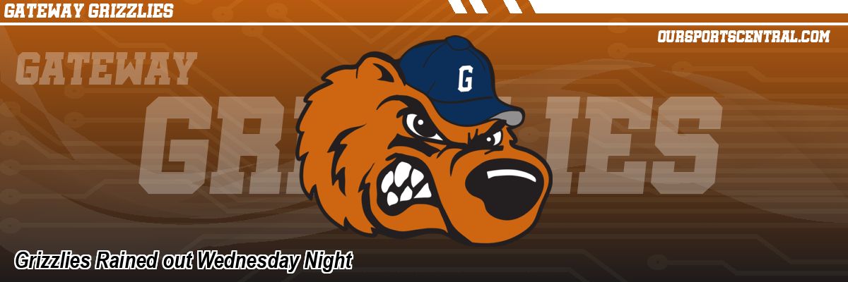 Grizzlies Rained out Wednesday Night
