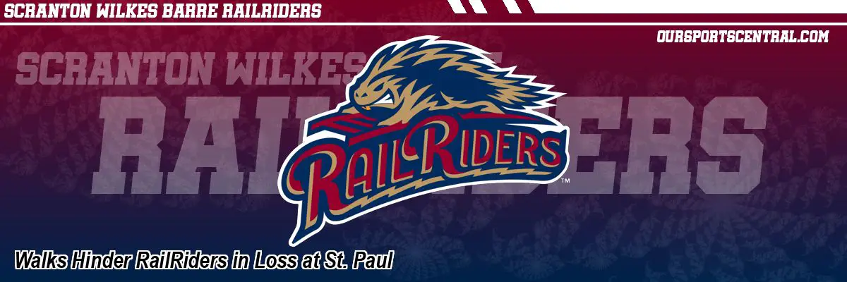 Walks Hinder RailRiders in Loss at St. Paul