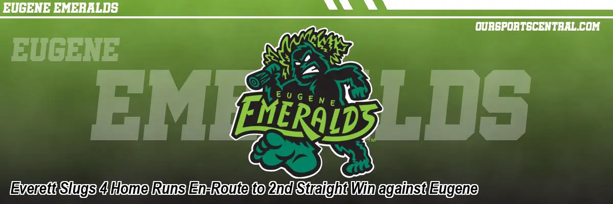 Everett Slugs 4 Home Runs En-Route to 2nd Straight Win against Eugene