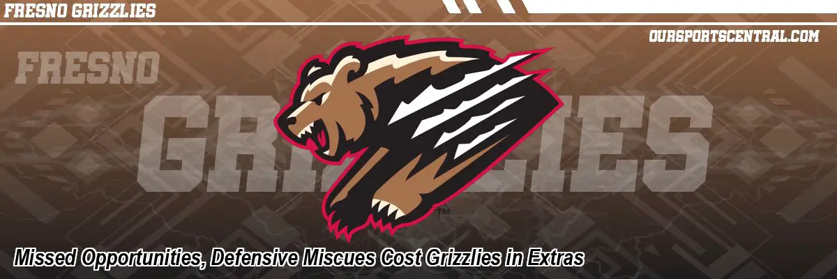 Missed Opportunities, Defensive Miscues Cost Grizzlies in Extras