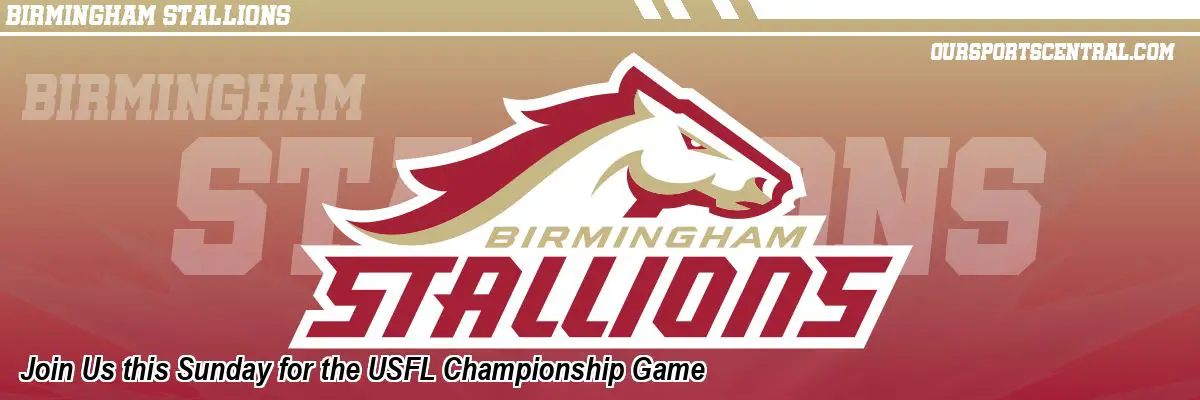 Join Us this Sunday for the USFL Championship Game