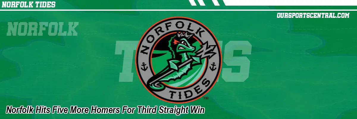 Norfolk Hits Five More Homers For Third Straight Win