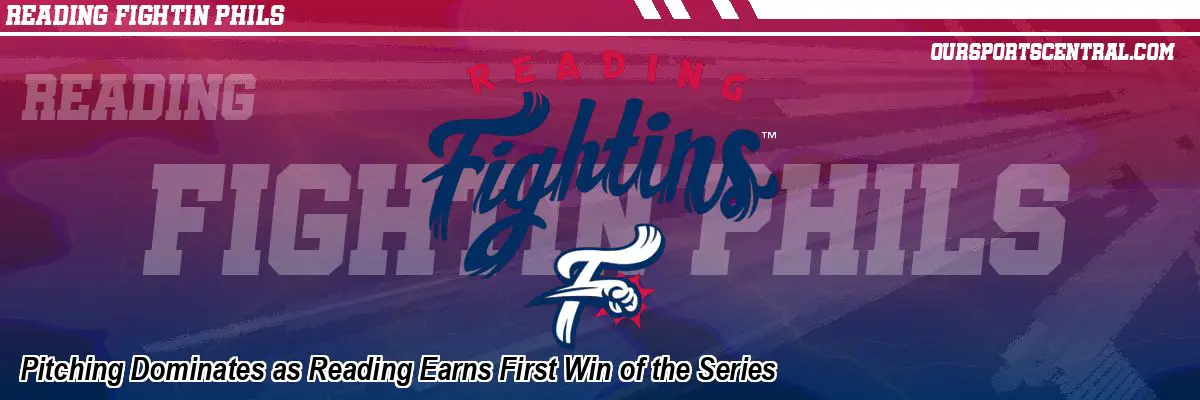 Pitching Dominates as Reading Earns First Win of the Series