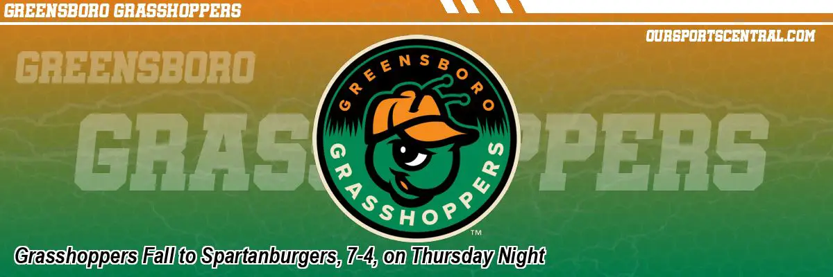 Grasshoppers Fall to Spartanburgers, 7-4, on Thursday Night