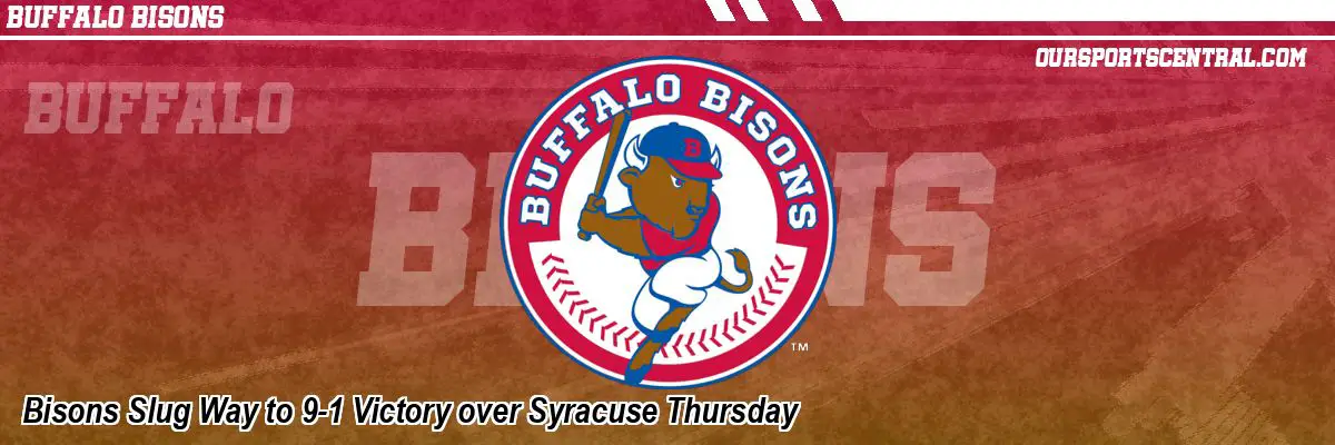 Bisons Slug Way to 9-1 Victory over Syracuse Thursday
