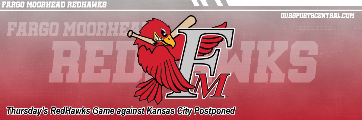 Thursday's RedHawks Game against Kansas City Postponed