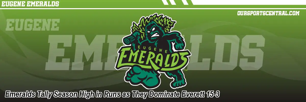 Emeralds Tally Season High in Runs as They Dominate Everett 15-3
