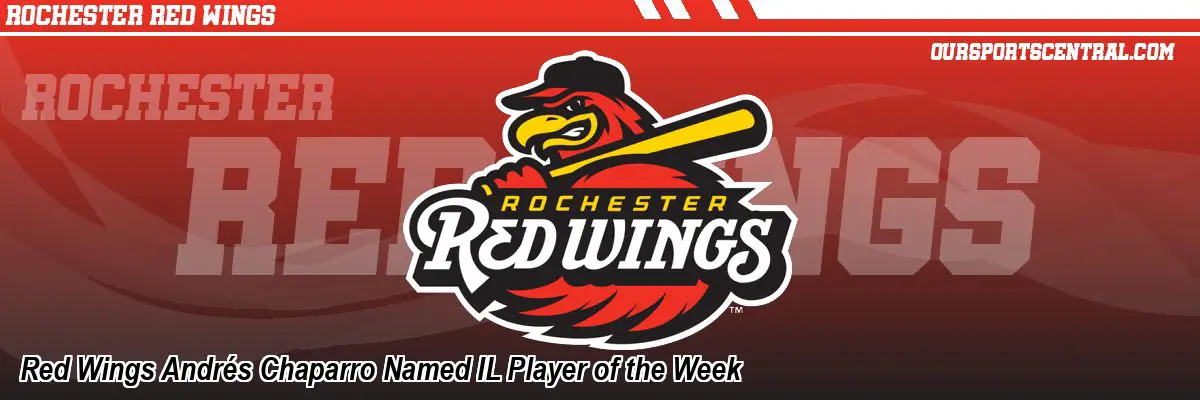 Red Wings Andrés Chaparro Named IL Player of the Week