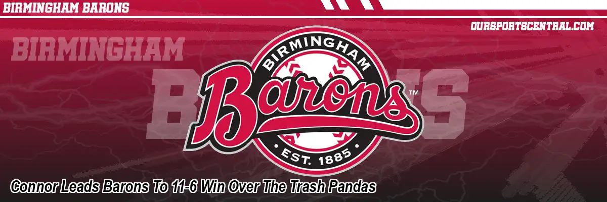 Connor Leads Barons To 11-6 Win Over The Trash Pandas