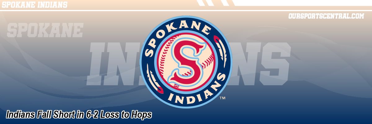 Indians Fall Short in 6-2 Loss to Hops