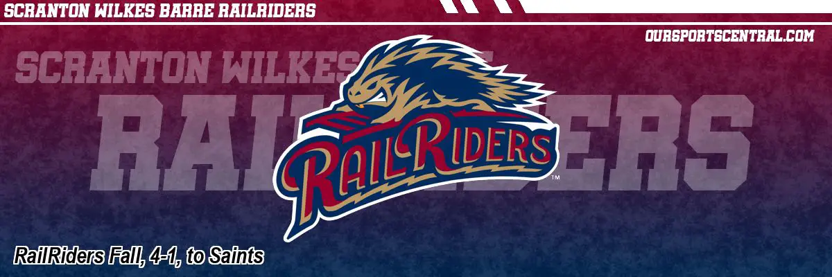 RailRiders Fall, 4-1, to Saints