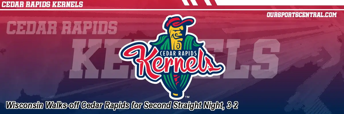 Wisconsin Walks-off Cedar Rapids for Second Straight Night, 3-2