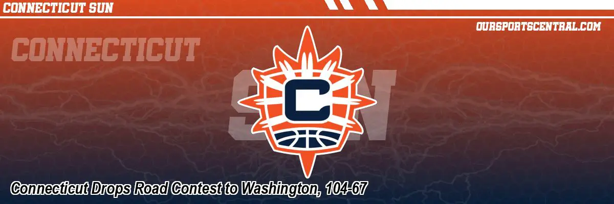 Connecticut Drops Road Contest to Washington, 104-67