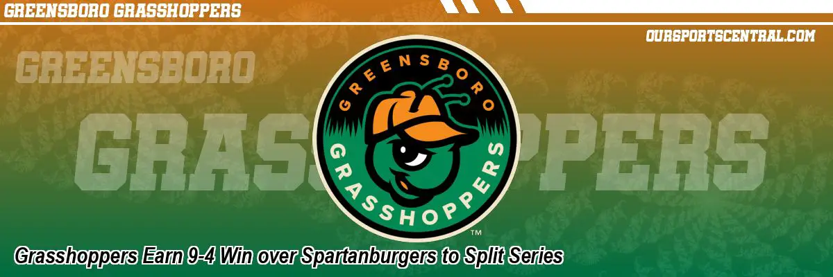 Grasshoppers Earn 9-4 Win over Spartanburgers to Split Series