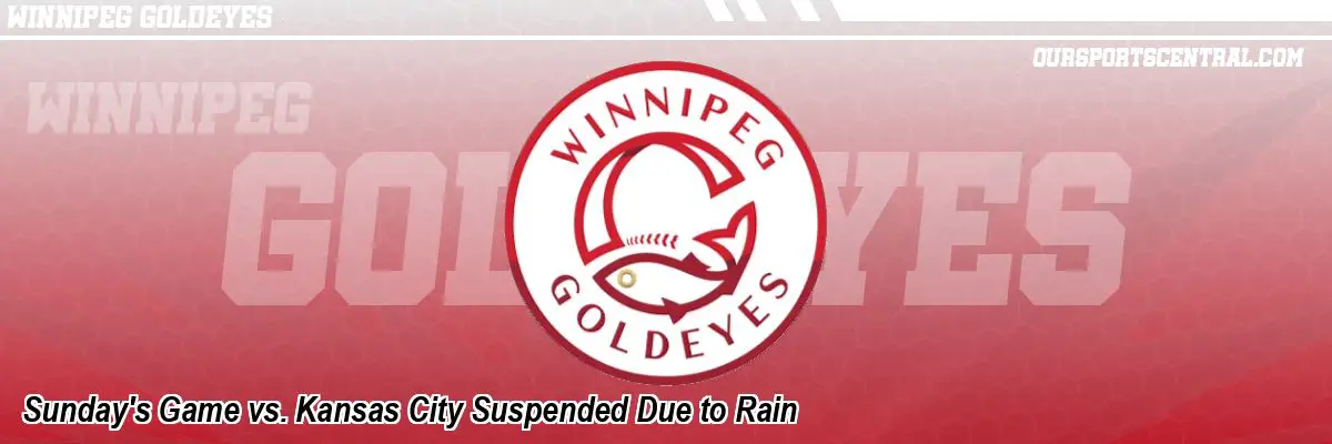 Sunday's Game vs. Kansas City Suspended Due to Rain