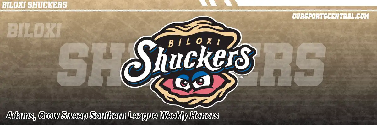 Adams, Crow Sweep Southern League Weekly Honors