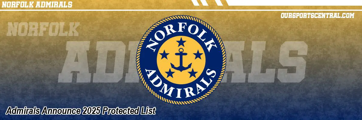 Admirals Announce 2025 Protected List