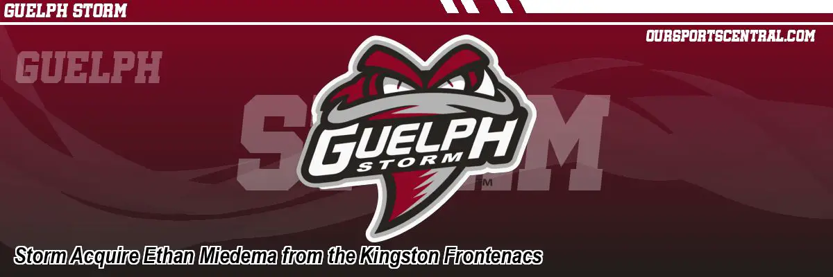 Storm Acquire Ethan Miedema from the Kingston Frontenacs
