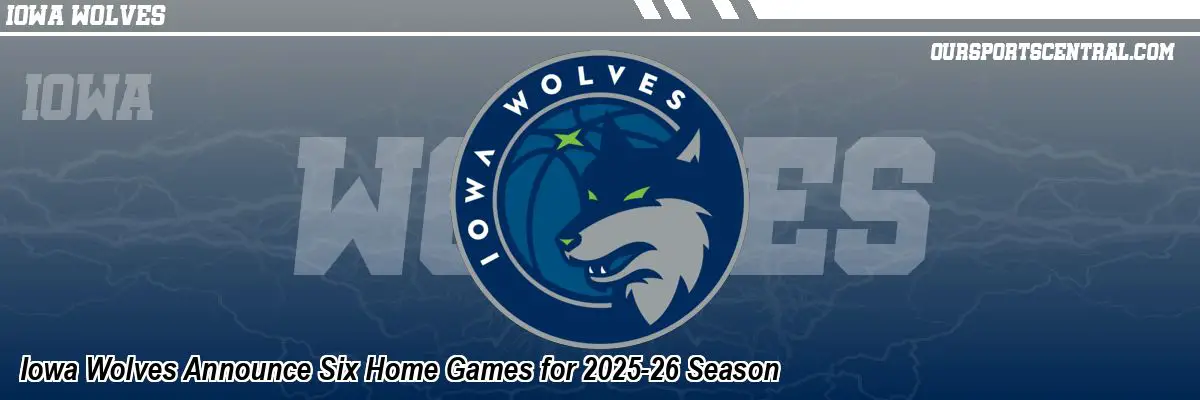 Iowa Wolves Announce Six Home Games for 2025-26 Season
