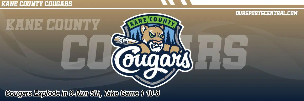 Cougars Explode in 8-Run 5th, Take Game 1 10-8