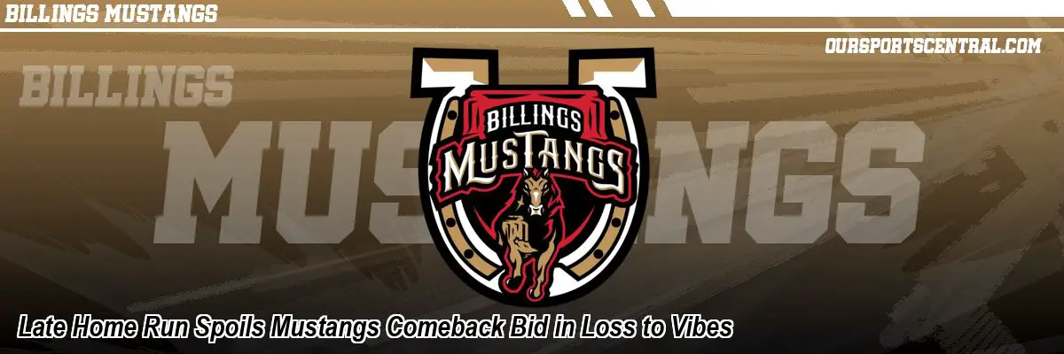 Late Home Run Spoils Mustangs Comeback Bid in Loss to Vibes