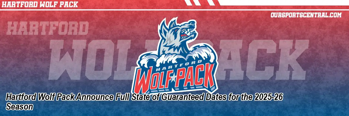 Hartford Wolf Pack Announce Full State of Guaranteed Dates for the 2025-26 Season