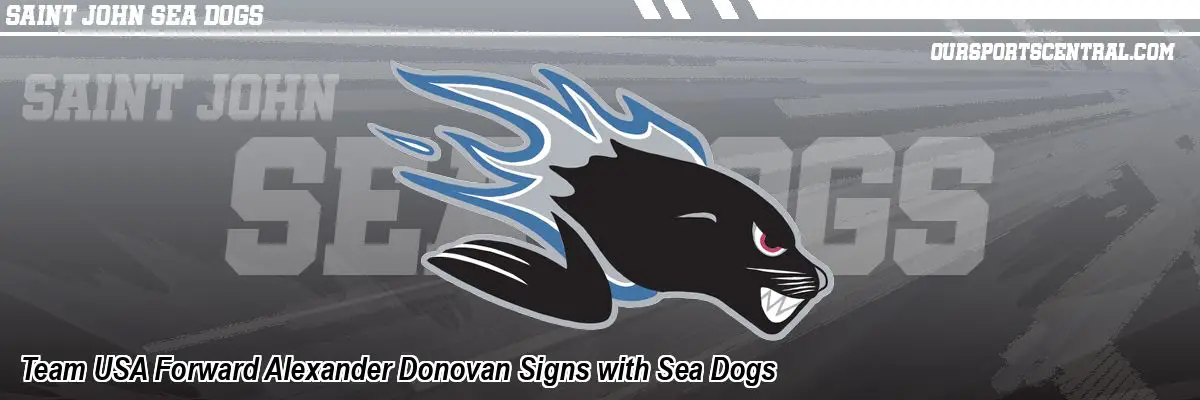 Team USA Forward Alexander Donovan Signs with Sea Dogs