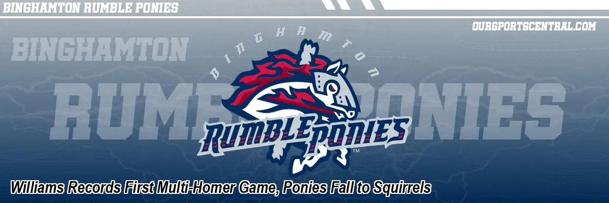 Williams Records First Multi-Homer Game, Ponies Fall to Squirrels